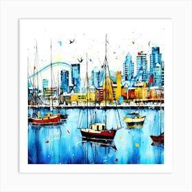 Harbour Near Me - Coal Harbour Art Print