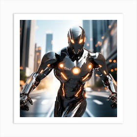 Futuristic Iron Man Art Print