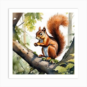 Red Squirrel 26 Art Print