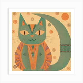 Bohemian Cat 1 Art Print