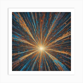 Radiant Energy Abstract Explosion Art Print