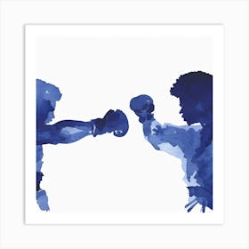 Boxer Vs Boxer Art Print