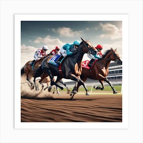 Horse Race 23 Art Print