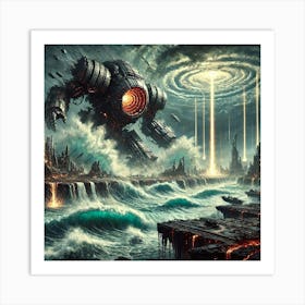 Toxic Tectonic Shifters Scene Art Print