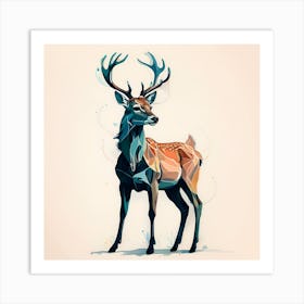 Deer Illustration - 1 Art Print