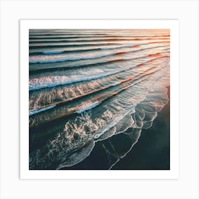 Sunrise At The Beach Art Print