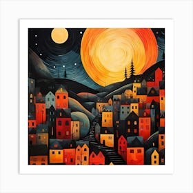 Night In The City Art Print