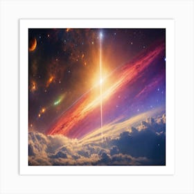 Space Background 1 Art Print