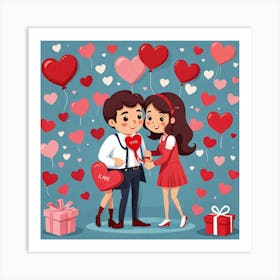 Valentine'S Day 3 Art Print