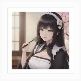 Maid Anime Art Print