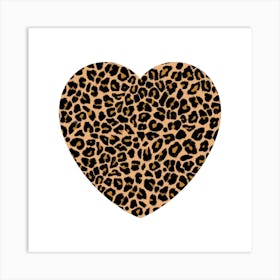 Leopard Heart Art Print