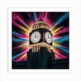 Clock Tower 5 Art Print