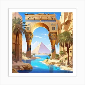 Egyptian Arch Art Print