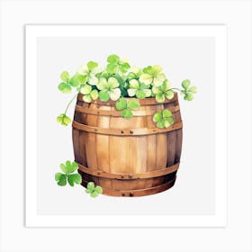 Barrel Of Shamrocks (7) Art Print