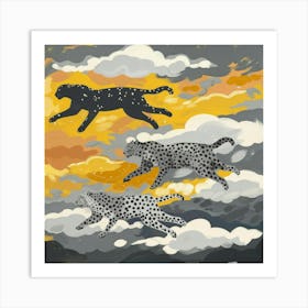 Cheetahs In The Sky 3 Art Print