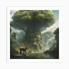 Bear In The Forest Art Print