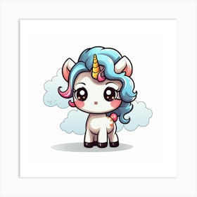 Cute Unicorn 437 Art Print