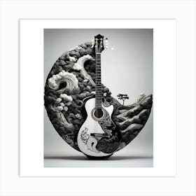 Yin and Yang in Guitar Harmony 22 Art Print