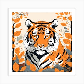 Tiger In The Forest 1 Art Print