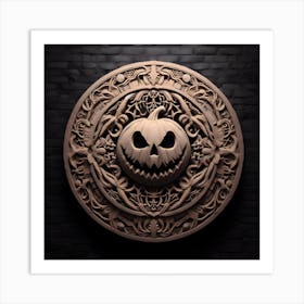 Halloween Pumpkin Carving 1 Art Print