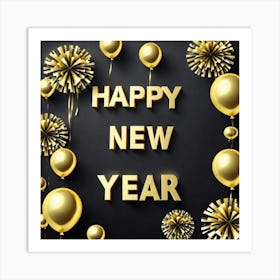 Happy New Year 132 Art Print