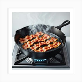 Pan of Bacon Kitchen Restaurant  Art Print