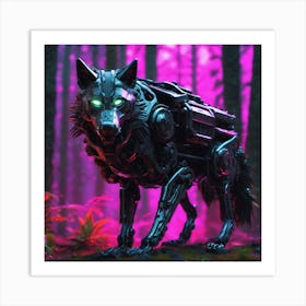 Robot Wolf 1 Art Print