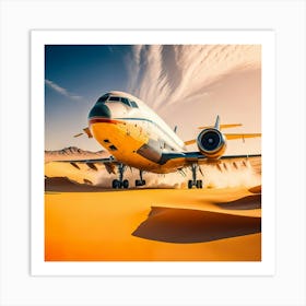 Airplane Desert (9) Art Print