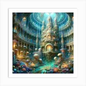 Mermaid'S Palace Art Print