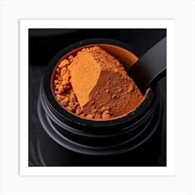 Orange Powder In A Jar Art Print