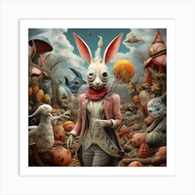 Artjuicebycsaba Mix Into A Surreal Collage Halloween Chritmass Art Print