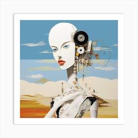 Woman In The Desert 1 Art Print