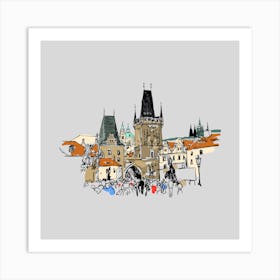 Prague Charles Bridge Art Print