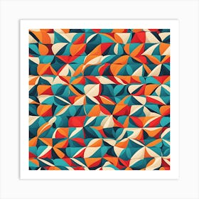 Abstract Geometric Pattern Art Print