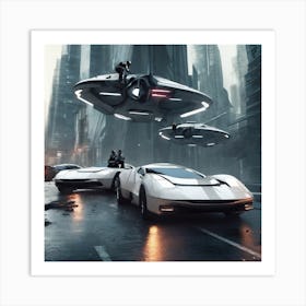 Futuristic Cityscape 127 Art Print