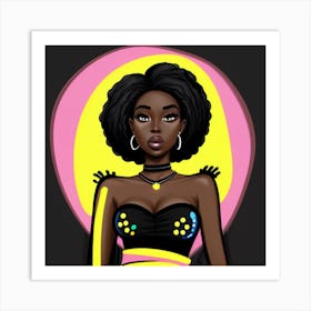 Afro Girl 4 Art Print