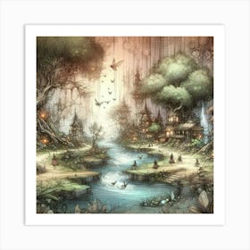 Fantasy Forest 18 Art Print