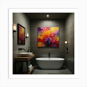 Default Create A Unique Art Bathroom 1 Art Print