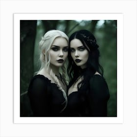 Gothic Girls 1 Art Print