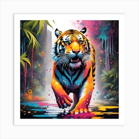 Tiger In The Jungle Art Print