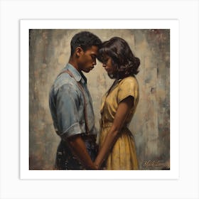 Echantedeasel 93450 Nostalgic African American Black Love Sty E943252e 2fb5 48dd B7b4 C64ecbb75615 Art Print