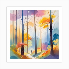 Autumn In The Woods 7 Art Print