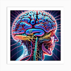 Human Brain 64 Art Print