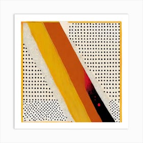 Orange And Black  Art Print