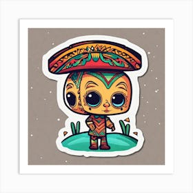Mexican Sticker 10 Art Print