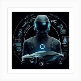 Futuristic Car 43 Art Print