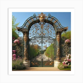 Gate To The Garden 1 Art Print