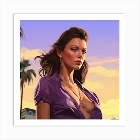 GTA Style Bella Hadid Art Print