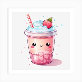 Kawaii Drink Art Print