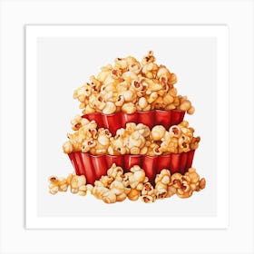 Popcorn In A Bowl 2 Art Print